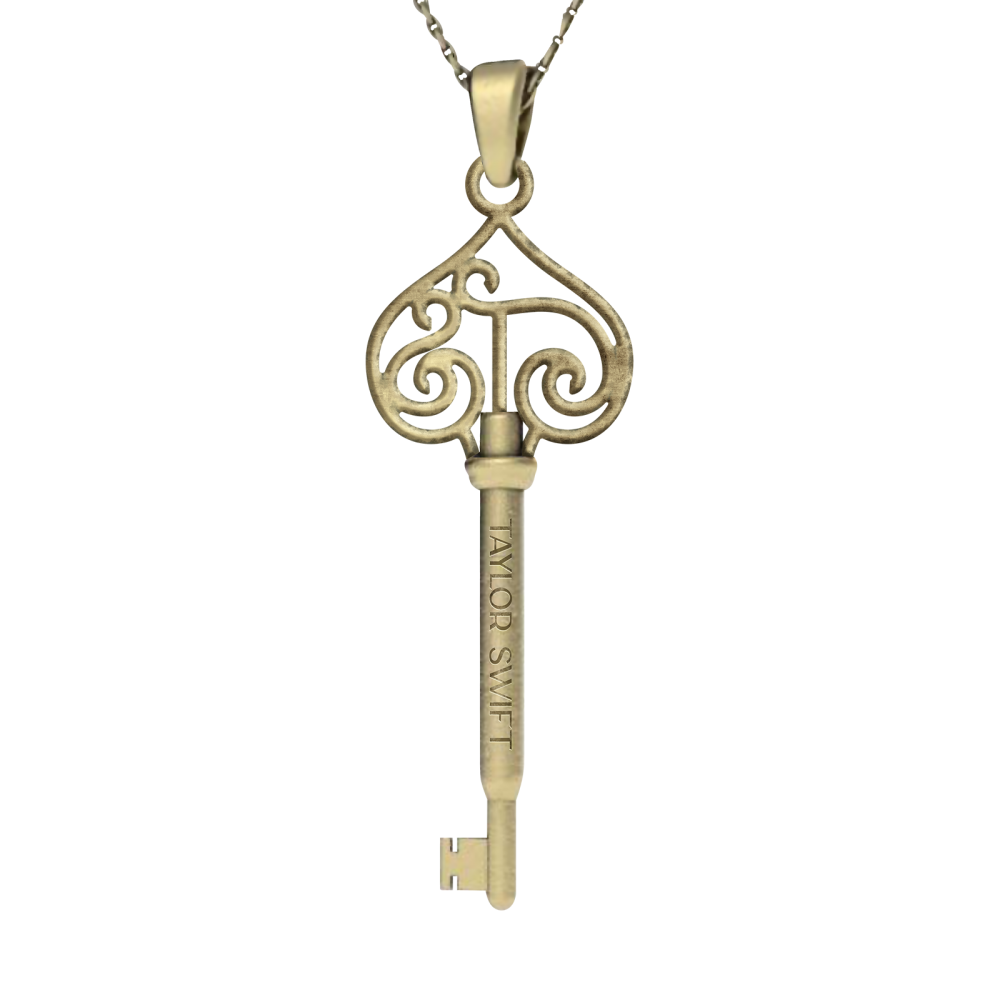 TAYLOR SWIFT 'CAPTURE IT, REMEMBER IT' FEARLESS ERA VAULT KEY NECKLACE